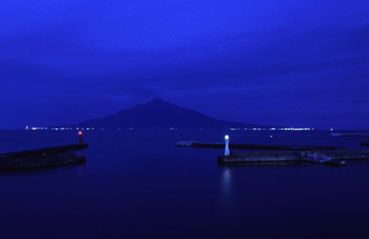 利尻富士の夜景